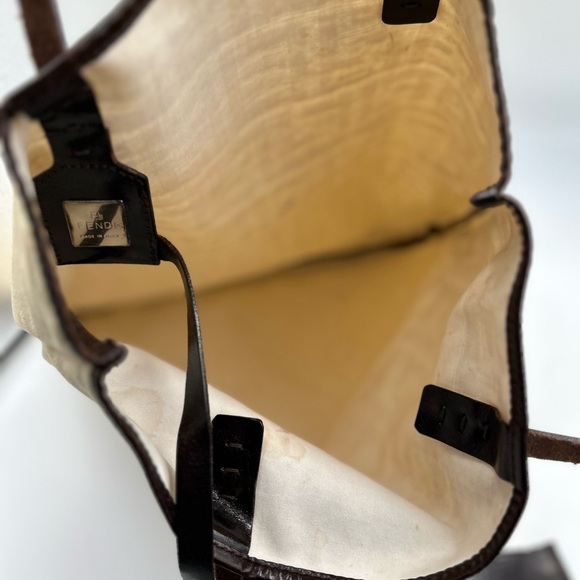 Fendi Zucca. Tote with Pouch - Picture 15 of 16